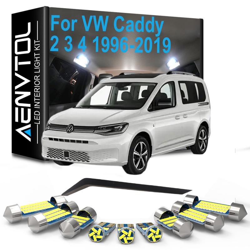 For VW Volkswagen Caddy II III IV 2 3 4 MK2 MK3 MK4 1996- 2014 2015 2016 2017 2018 2019 LED Interior Dome Light Bulb Kit