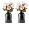 Metal Flower Vase For Home Décor, Bedroom, Living Room - 10.5 X 15.7 Cm