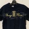 Boyz II Men LV Las Vegas Konzert T-Shirt Klein Schwarz Goldfolie Grafikdruck Kurzarm Unisex T-Shirt