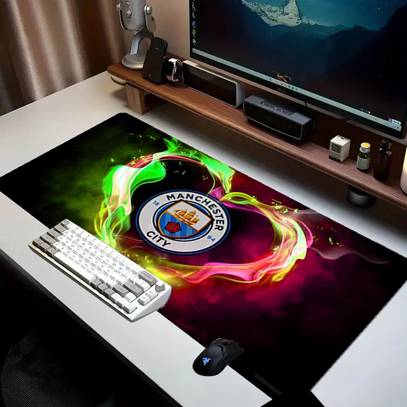 Football Manchester Crest Mouse pad Office Desk Mat, Gaming Mouse Pad Mousepad, keyboard pad,Heavy-Duty Non-Slip Rubber Backing, Gift