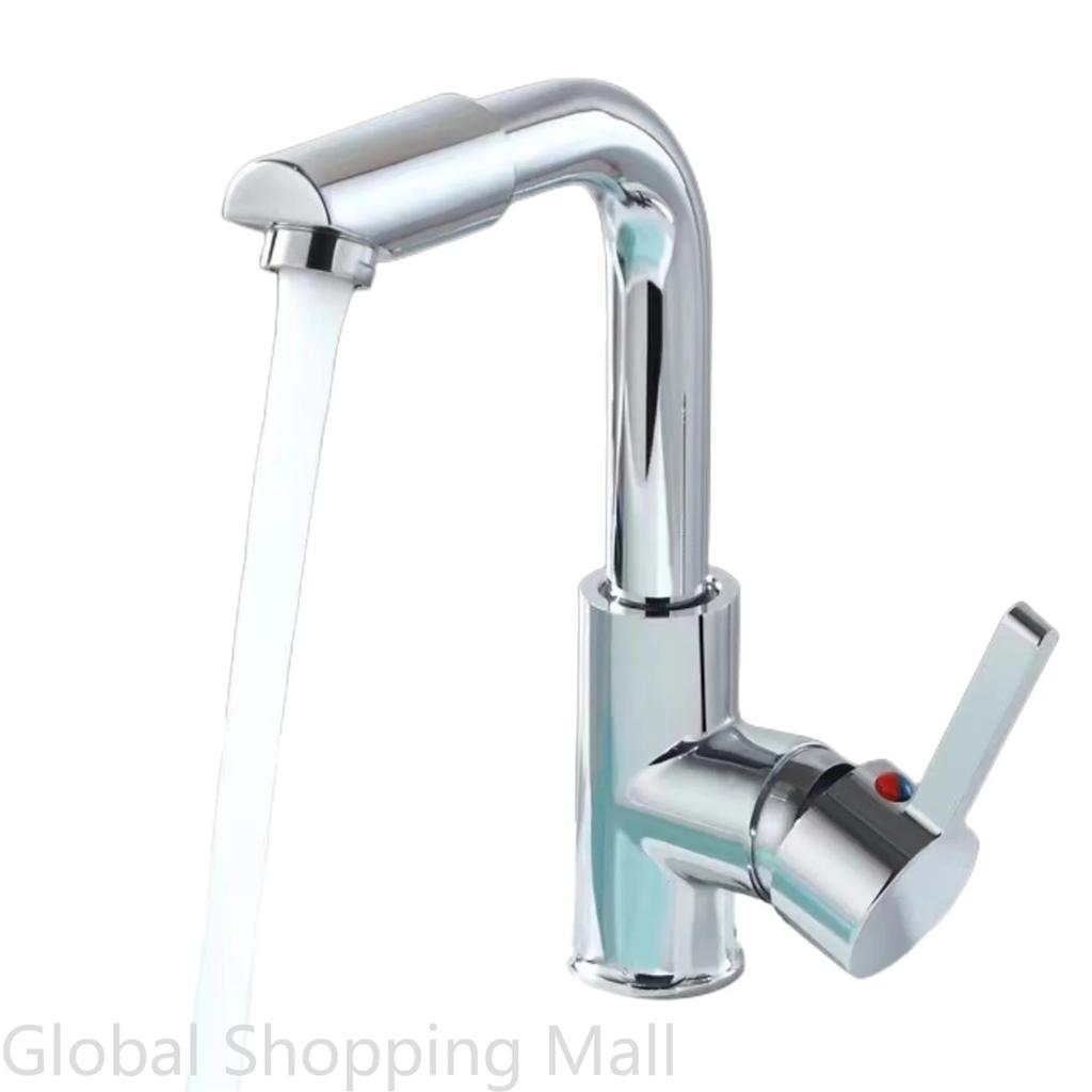 360° Rotate Bathroom Faucet Single Handle Single Hole Wet Bar Sink Water Mixer Bathroom Lavatory Rv Small Bathroom Sink Faucet
