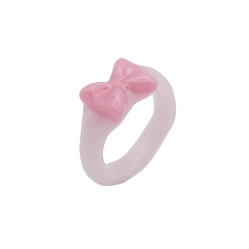 Nff Promise Ribbon Ring-pink