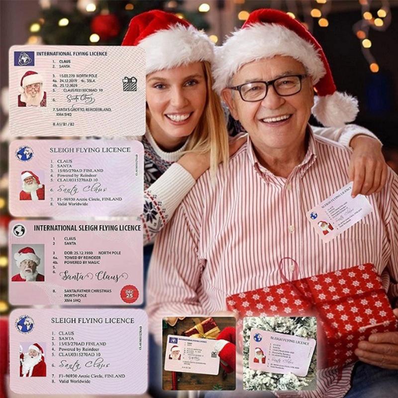 Claus Lost Santa Driving Flying Licence Father Christmas Eve Keepsake Box Xmas