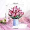 Muttertags-Geschenkgutschein 3D Grußpapier-Skulptur Bouquet für Jubiläum