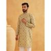 SOJANYA (Since Men' Cotton Blend Printed Pista Only Long Kurta