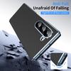 For Samsung Galaxy Z Fold5 5G Case Electroplating Lens Carbon Fiber Texture PC Phone Cover
