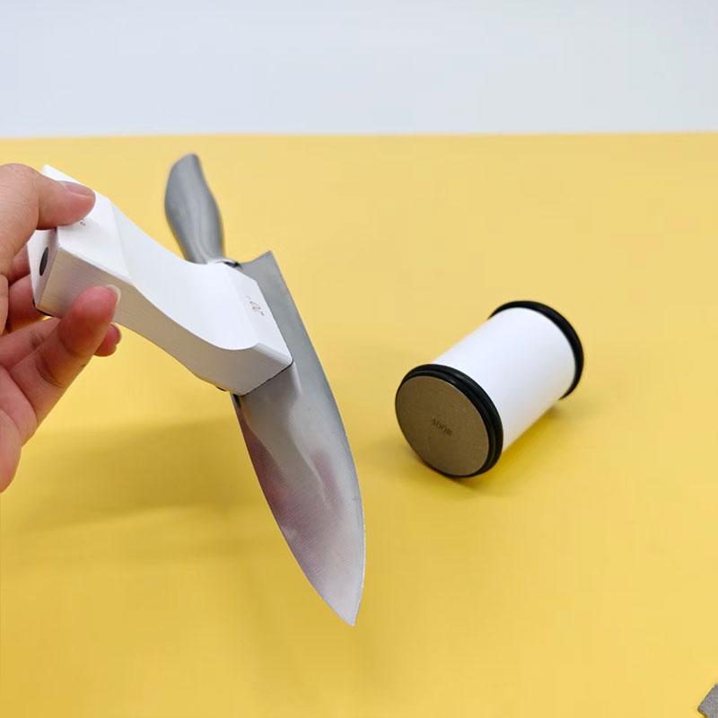 Rolling Knife Sharpener For Straight Edge Knife Sharpener Kit With 15/20° Degree Magnetic Angle For Kitchen Knives Whetstone Set