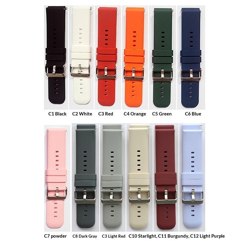 Dustproof Silicone Watch Bands Quick Release Rubber Straps for  Galaxy  Watch Series for All Occasions