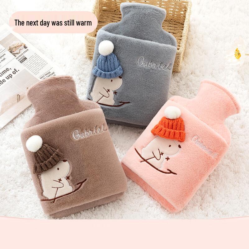 Harry Bear Thickened Hot Water Bottle with Hand Pockets