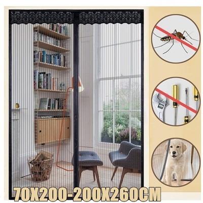 Summer Magnetic Curtains Screen Mesh On The Door Mosquito Net Anti Fly Insect Door Mesh Automatic Closing Easy Installation