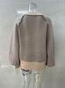 Spring New Women's Long-Sleeve Jacquard Pullover Sweater Jacket