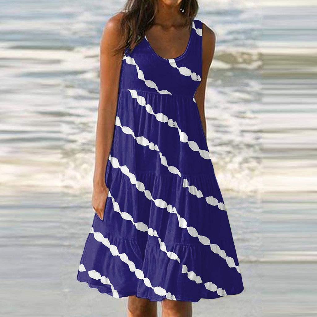 Women's Dress Casual Print Beach Skirt Sundress