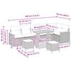 9 Piece Garden Sofa Set In Beige Poly Rattan