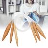 Round Braided Needle Bamboo Transparent Crochet Knitting Tool 15mm 20mm 25mm for Woolen Yarn
