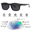 [DOLLGER] Polarized Sunglasses for Men and Women, Ultralight, UV400, for Fishing, Mountaineering, Trekking, Hiking, and Driving, Black