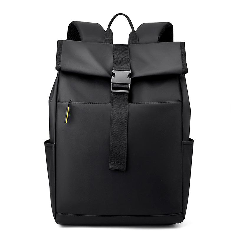 Functional and Simple Flip-top Backpack for Men and Women, Commuter Student Schoolbag, Large-capacity Computer Backpack, Waterproof
