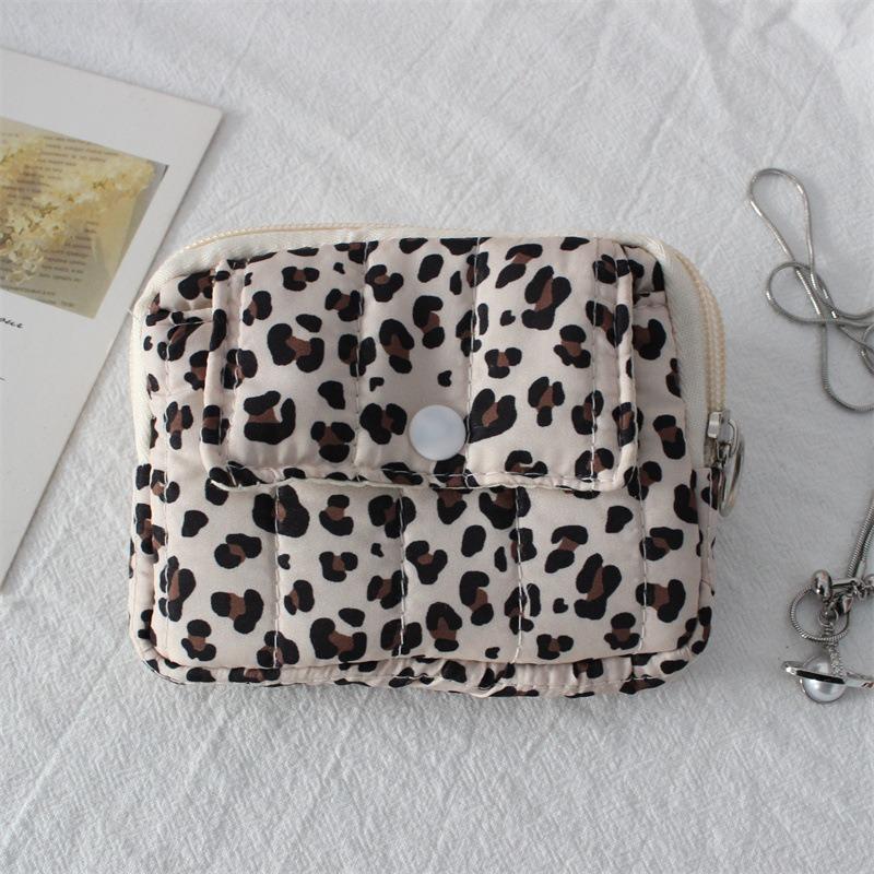 Cute Cartoon Floral Quilting Document Storage Bag Card Wallet Coin Purse ID Card Holder Driver's License Holder Badge Holder