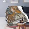 Renaissance Art Painting Blanket Medieval Vintage European Aesthetic Warm Comfortable Flannel Throw Blanket Art Women Blankets