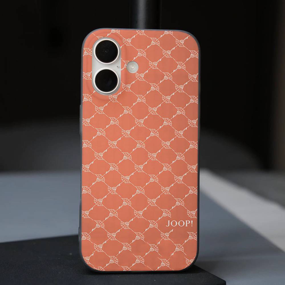 J-Joops Logo Phone Case For IPhone 17 16 15 14 13 12 11 Corrugated Frosted Soft Cover Anti-Slip