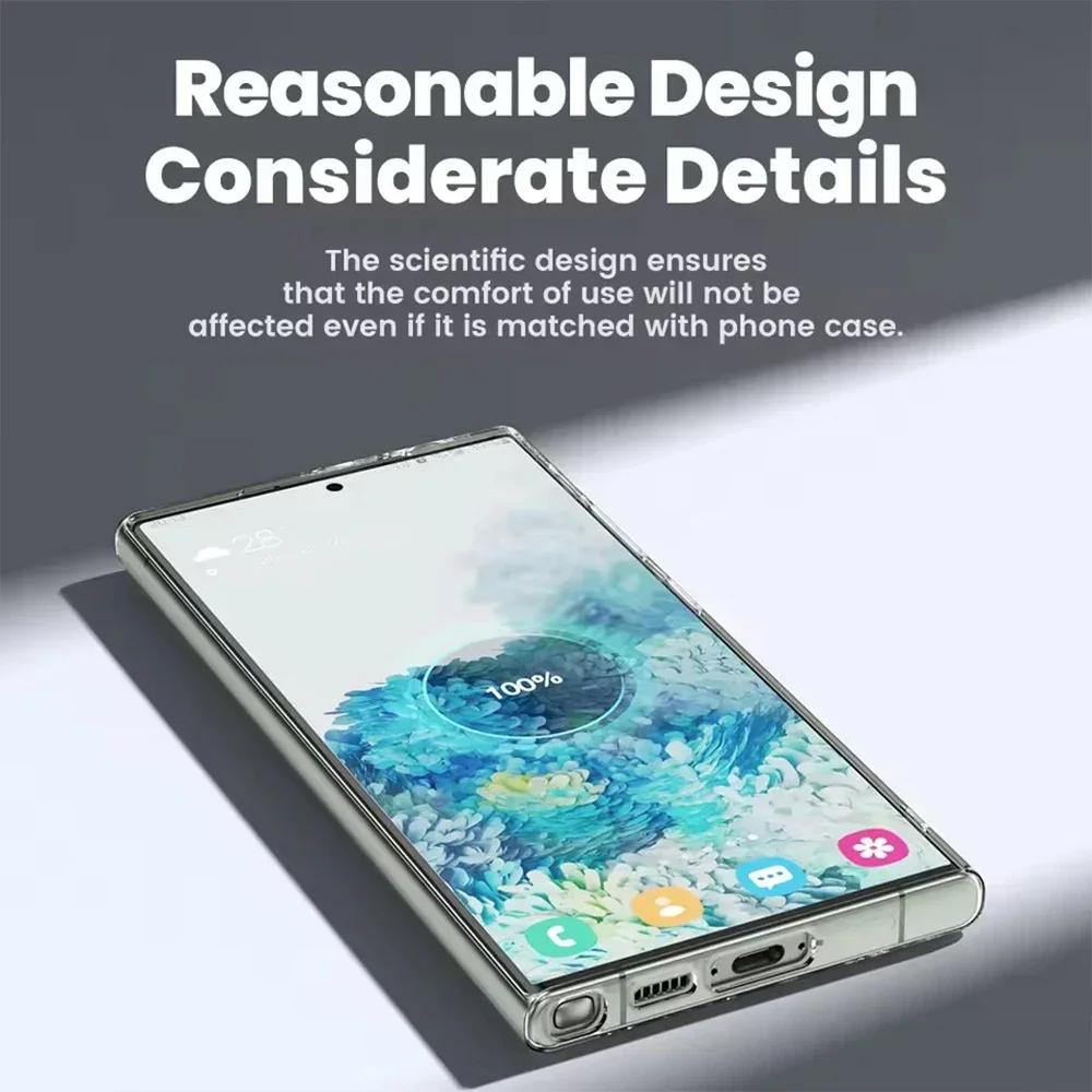 Simple Phone Case for Samsung S24 S23 S22 S21 Plus S25Ultra Clear Case for S23 S21 FE Transparent Soft TPU Protective Cover