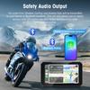 5 Inch Touch Screen Motorcycle CarPlay Screen Support Dual Camera Record with Wireless CarPlay and Android Auto IP67 Waterpr
