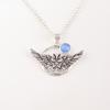 Dark Blue Cat's Eye Gemstone 925 Sterling Silver Handmade Stylish Pendant 1.48" CP-17-38