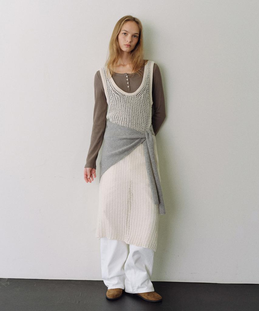 Yulago Deep Knit Long Dress