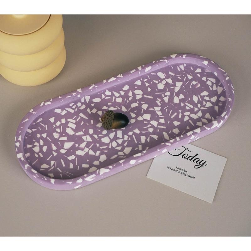 Stampo in Silicone per Sottobicchiere Ovale Stampo per Posacenere Fai da Te Stampo per Vassoio in Cemento e Gesso Stampo per Colata in Resina Epossidica Sottobicchiere Stampi Artigianato Decorazione per la Casa