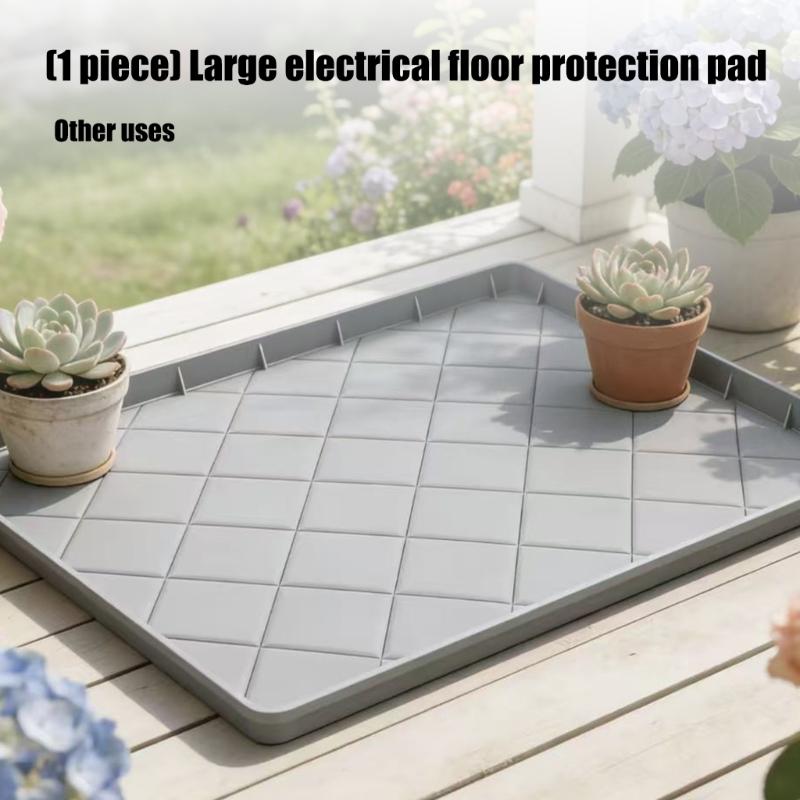 Flexible 32x30 Inches Water Resistant Rubber Container For Laundry Appliances To Hold Leaks And Spills
