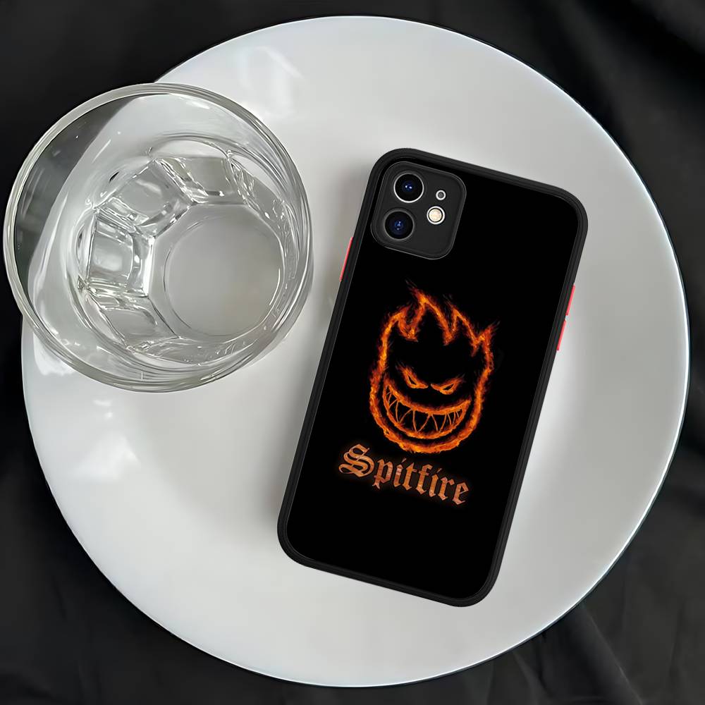 

S-Spit F-Fires Logo For iPhone Air 16 15 14 Plus 13 12 11 Pro Max Matte Cover Jelly Shockproof Phone Case iphone 14 plus