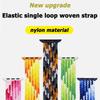 Washable Nylon Loop WatchStrap for Apple Watch Band Sport Fashion 42mm 38mm Nylon Elastic Belt Bracelet Iwatch Series Ultra 8 7 4 5 SE 6 49mm Band