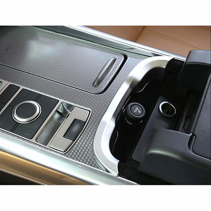 Fit For Range Rover Sport 2018- Silver Console Storage Box Frame Trim 1PCS