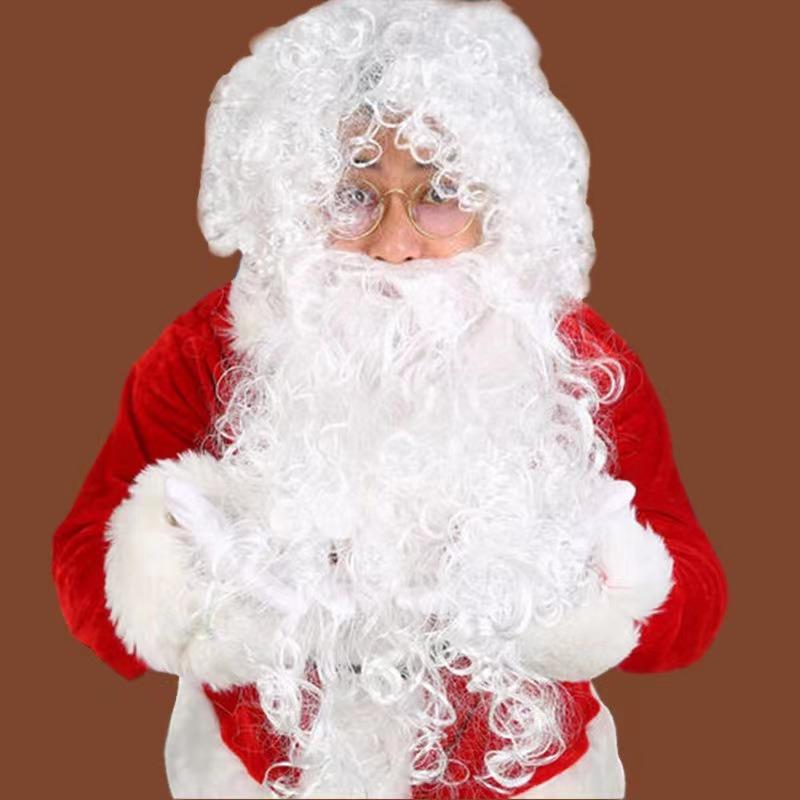 New Santa Claus clothes enlarged and thickened Christmas costumes Christmas costumes Holiday classic performance clothes