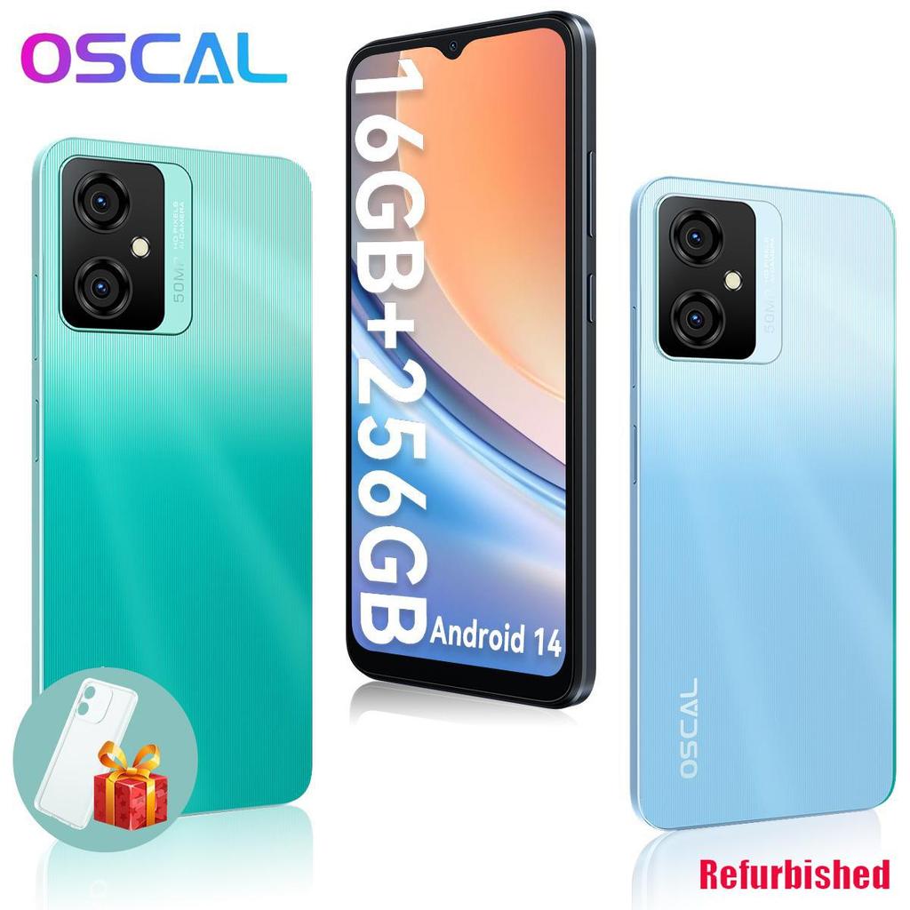 Repasovaný smartphone Oscal TIGER 10 16GB+256GB Octa Core Android 13 50MP kamera 6,6" HD+ displej 5180mAh mobilní telefon s rychlým nabíjením