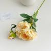 24" Artificial Peonies Flowers for Vase Faux Silk Long Stem Peony Flower Fake Floral Arrangement for DIY Bouquets Wedding Centerpiece Home