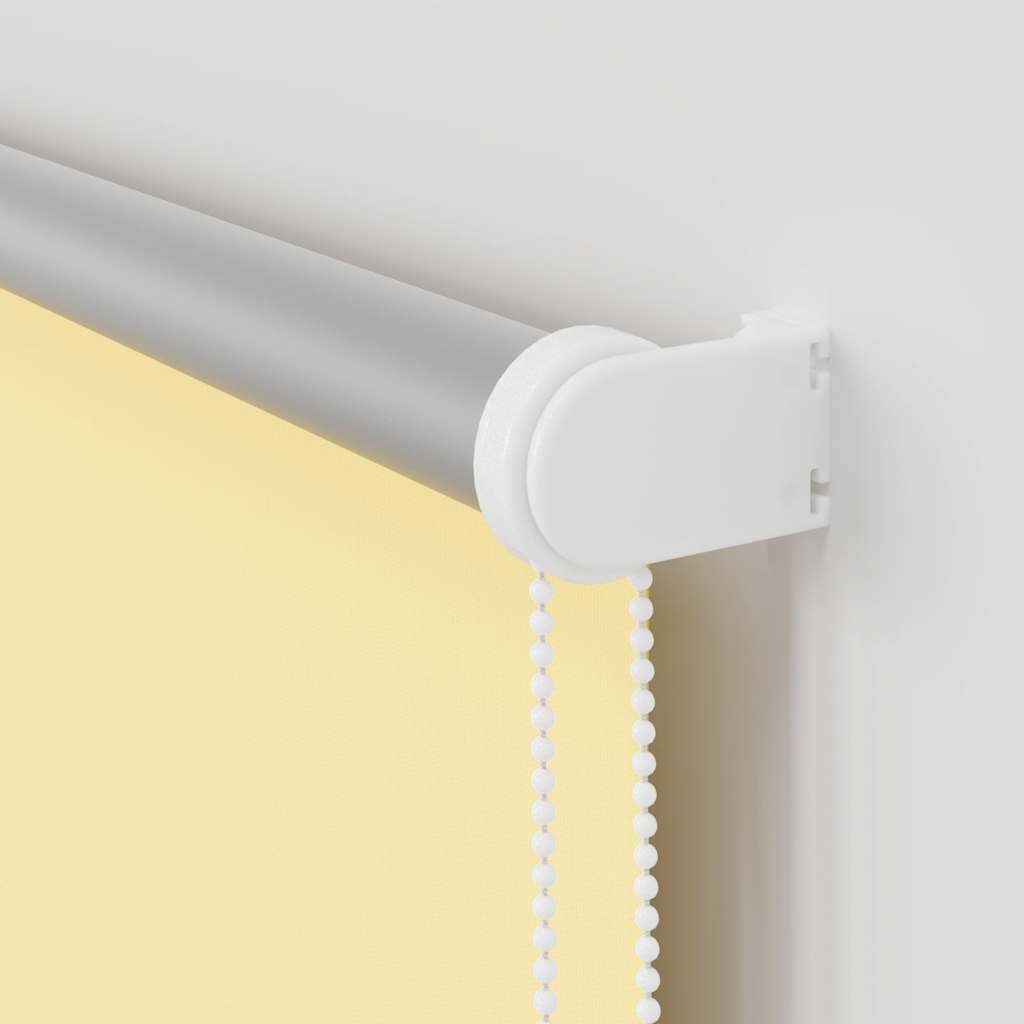 Blackout Roller Blind Yellow 125x230 cm Fabric Width 121.6 cm Polyester