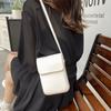 Korean Square Phone Bag Solid color Crossbody Bags Portable Flap Shoulder Purse  Ladie