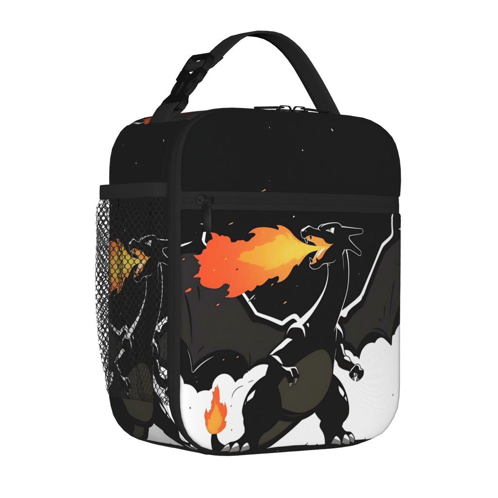 Pokemon Insulated Lunch Bag Ice Pack Rice Bag Charizard Bolsa Student Bento Lunch Handbag Insulation