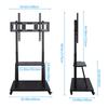 UNHO Mobile Floor TV Stand with Castors, Heavy Duty TV Cart Stand for 32''-100'' LED LCD Screens Height Adjustable Ultra Stable