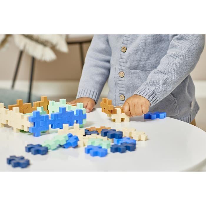 Jeu de construction plus plus - boite big 100 pcs - couleur breeze - dès 1 an
