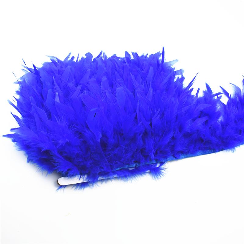 2 yardy/Lot Turecká péřová třásňová stuha 5-6 palců Chandelle Marabou Turecká péra Ozdoba Sukně Šaty Péřová dekorace Plumas DIY