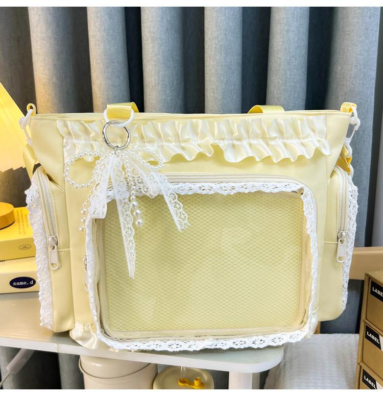 Nylon Crossbody Bag With Zipper Pocket For Daily Use