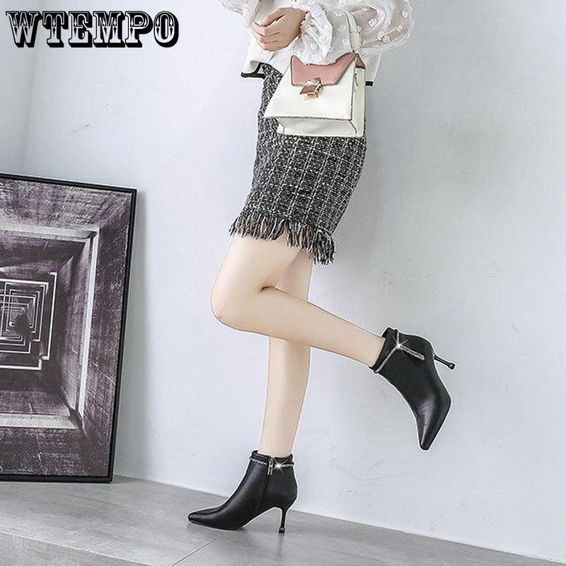 Женские ботинки с острым носком — фото 18