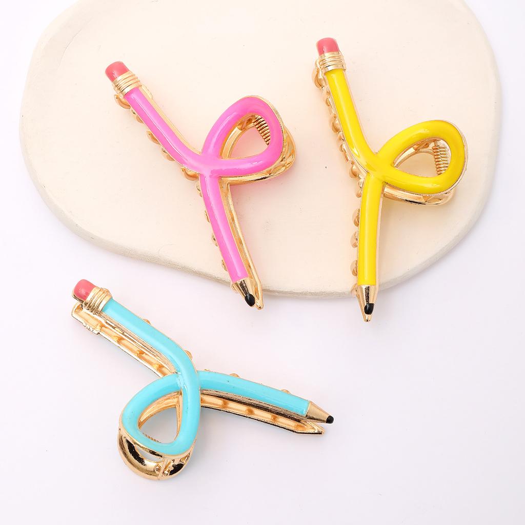 1pc Pencil fashion simple high-end women's back of the head shark hair clip large hair volume hair grab