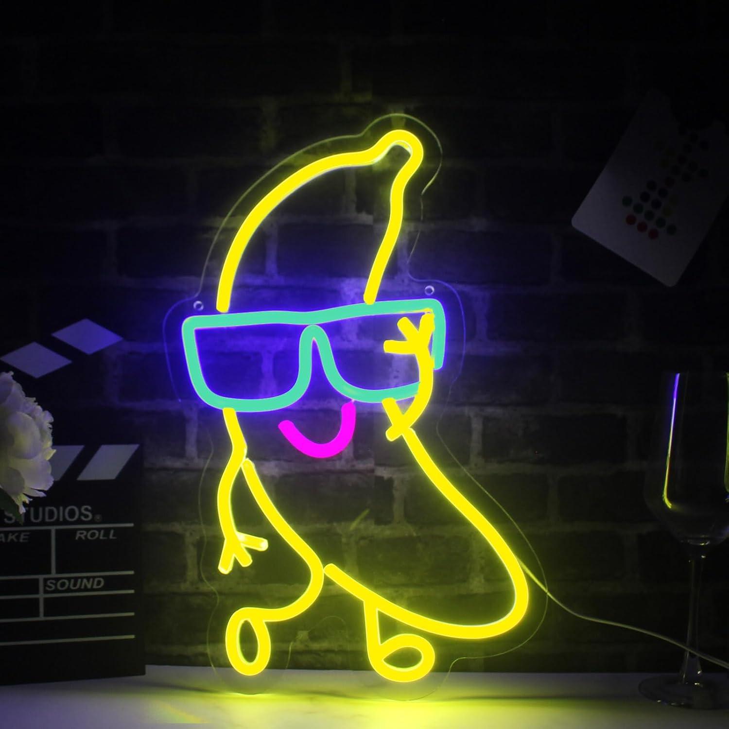 

Multi-color LED Neon Acrylic Signs - Party & Decorative Lighting 9-level USB adjustable, 2-meter extension