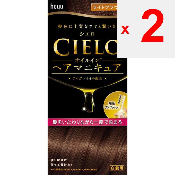 Hoyu Cielo Oil-in Hair Manicure Light Brown Hair Nail Polish for Graying Hair Colorant for Gray Hair 1] Apply Anti-dirt Protection. Apply a Thick Laye