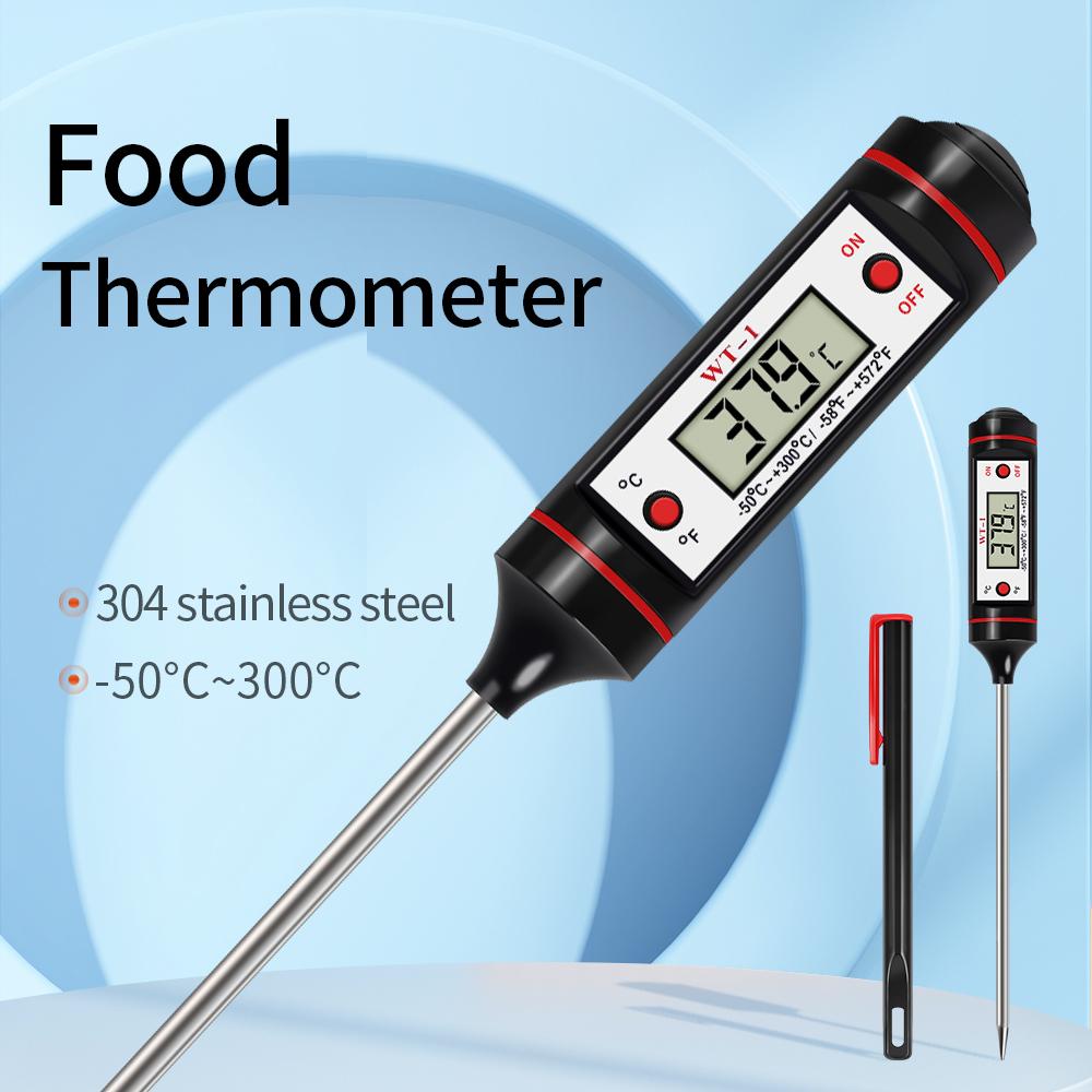Digital Food Thermometer New Meat Kitchen Cooking Food BBQ Electronic Temperature Meter Gauge 304 Stainless Steel Probe Tools 4