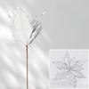 12 petals Christmas flower simulation Christmas flower window home decoration gold powder maple leaf Christmas props