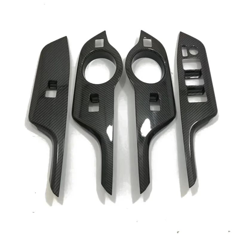 For Toyota Chr C-hr 2016-  Abs Black Front Door Armrest Window Lift Button Switch Cover Glass Control Panle Trim