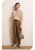 2026 Le Ka Sha Korean Style Mohair Hollow Knit Pullover for Women - Autumn/Winter Fairy Top Sweater